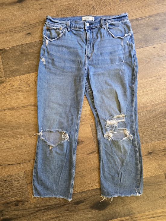Abercrombie & Fitch Denim - Abercrombie & Fitch The Ankle Straight Ultra High Rise Jeans